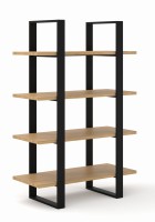 Duży regał z dębowymi Półkami