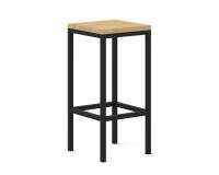 Hoker z dębowym blatem