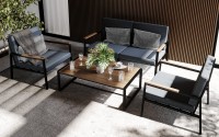 Komfortowy zestaw mebli na taras 2+1