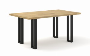 Stół loftowy z dębowym blatem Frames