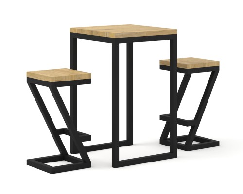 Stół i dwa hokery typu Z